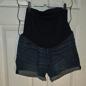 High-Waisted Denim Shorts